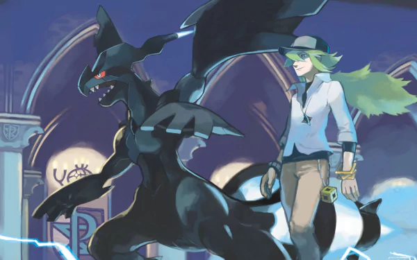 N (Pokémon) Zekrom (Pokemon) video game Pokemon: Black and White HD Desktop Wallpaper | Background Image