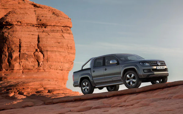 silver car car Volkswagen vehicle Volkswagen Amarok HD Desktop Wallpaper | Background Image