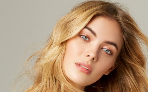 Women Megan Williams Face English Blonde Blue Eyes Model HD Wallpaper | Background Image