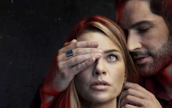 Tom Ellis Lucifer Morningstar Lauren German Chloe Decker Lucifer (TV Show) TV Show HD Desktop Wallpaper | Background Image