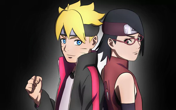 Boruto Uzumaki Sarada Uchiha Anime Boruto HD Desktop Wallpaper | Background Image