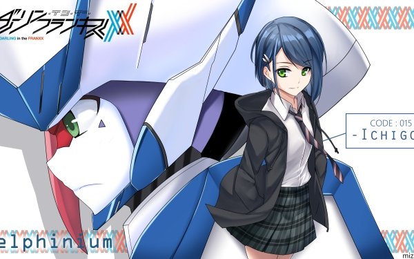 Anime Darling in the FranXX Ichigo Delphinium HD Wallpaper | Background Image