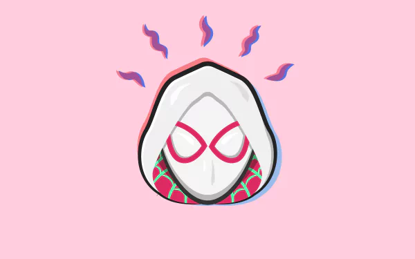 minimalist Comic Spider-Gwen Minimalist Comic HD Desktop Wallpaper | Background Image