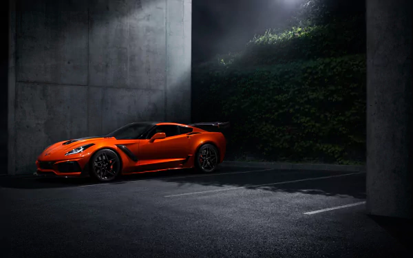 supercar orange car car Chevrolet Chevrolet Corvette vehicle Chevrolet Corvette C7.R HD Desktop Wallpaper | Background Image