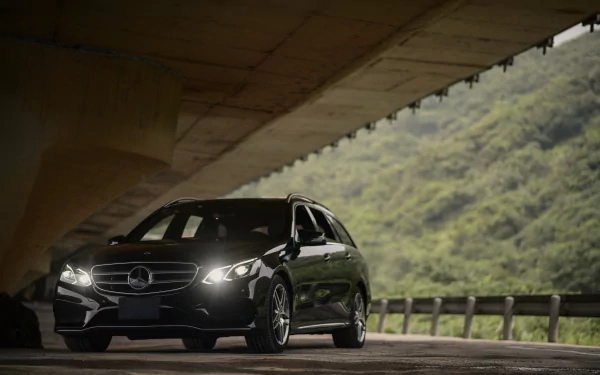 black car car Mercedes-Benz vehicle Mercedes-Benz E-Class HD Desktop Wallpaper | Background Image