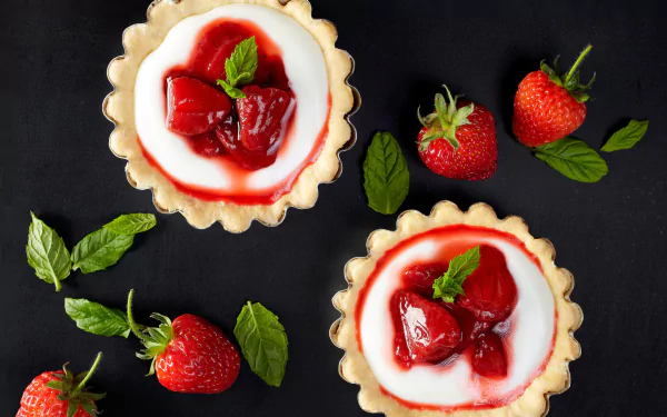 tart fruit pastry strawberry berry food dessert HD Desktop Wallpaper | Background Image