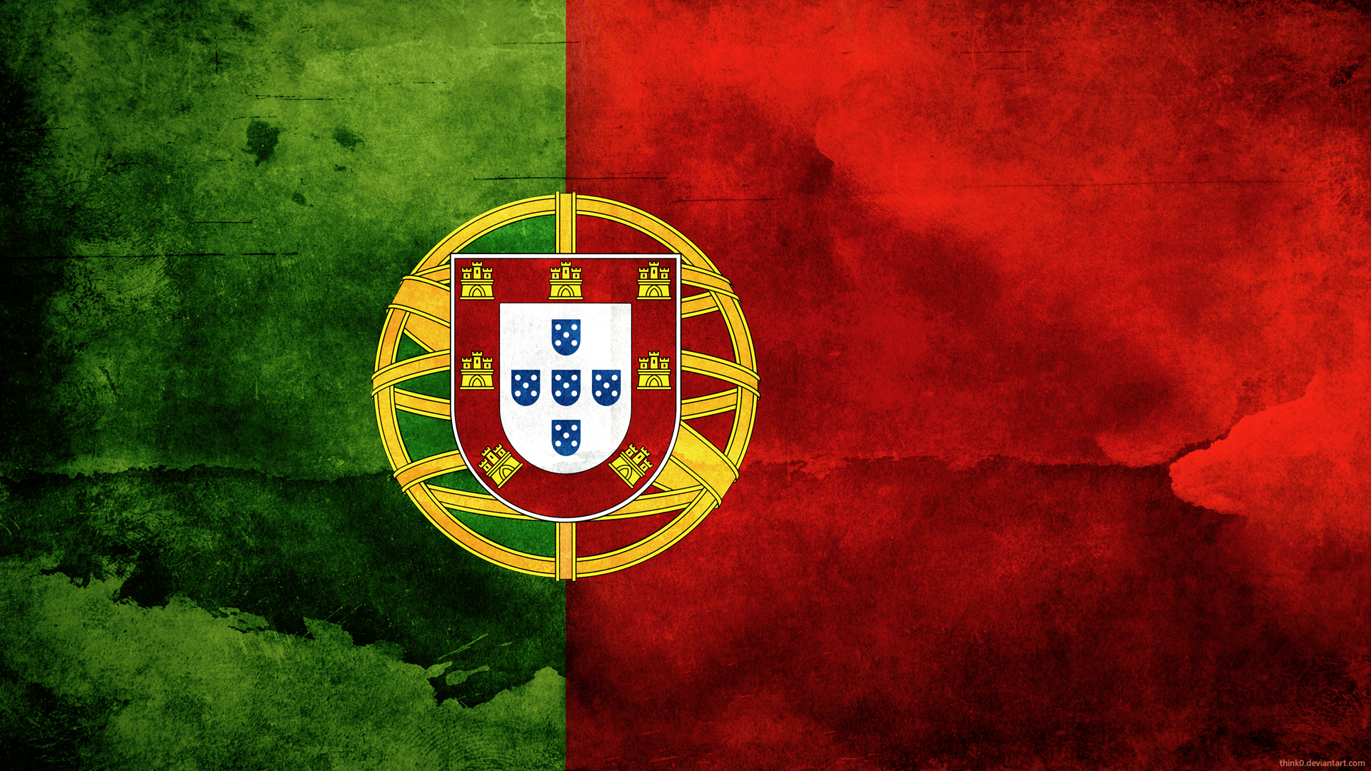 Flag Of Portugal HD Wallpaper