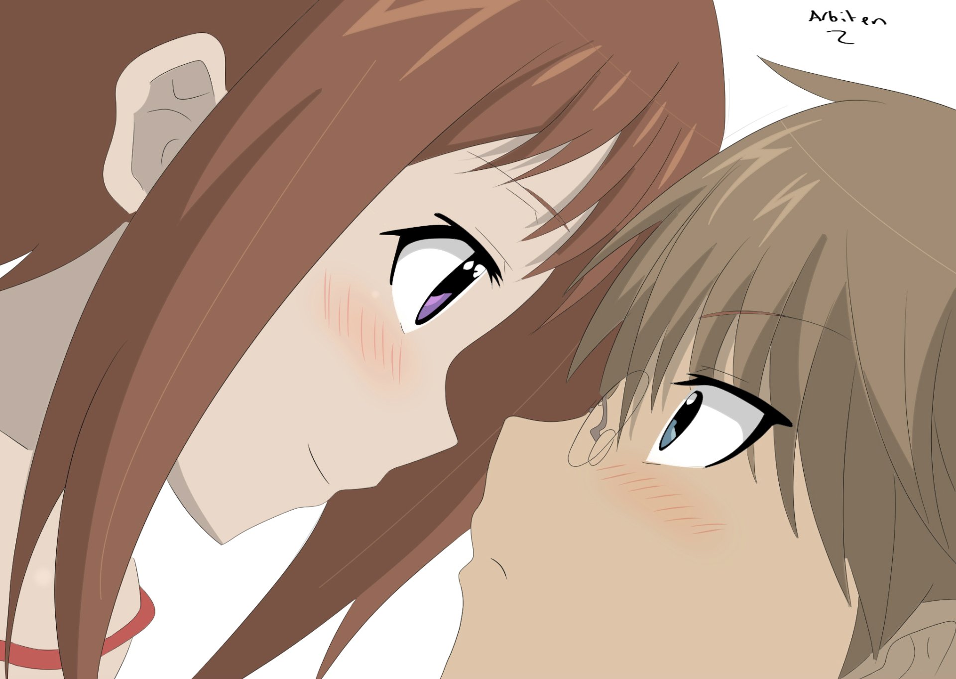 Download Ui Wakana Hayato Izumi Anime My Wife Is The Student Council President HD Wallpaper by Tom Lowther