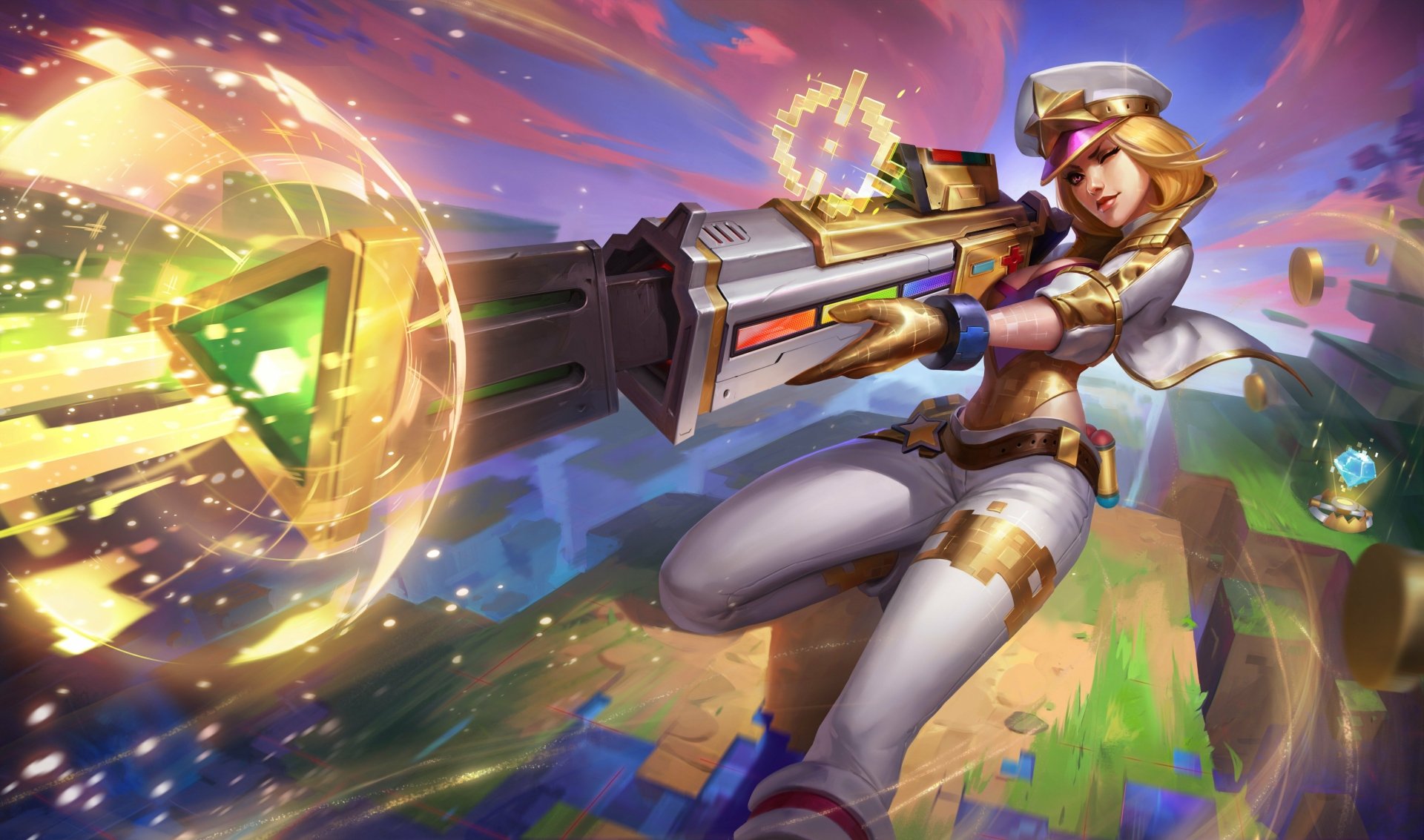 Caitlyn 4K Ultra HD Wallpaper – League of Legends Sharpshooter in Action, image size:1920x1133