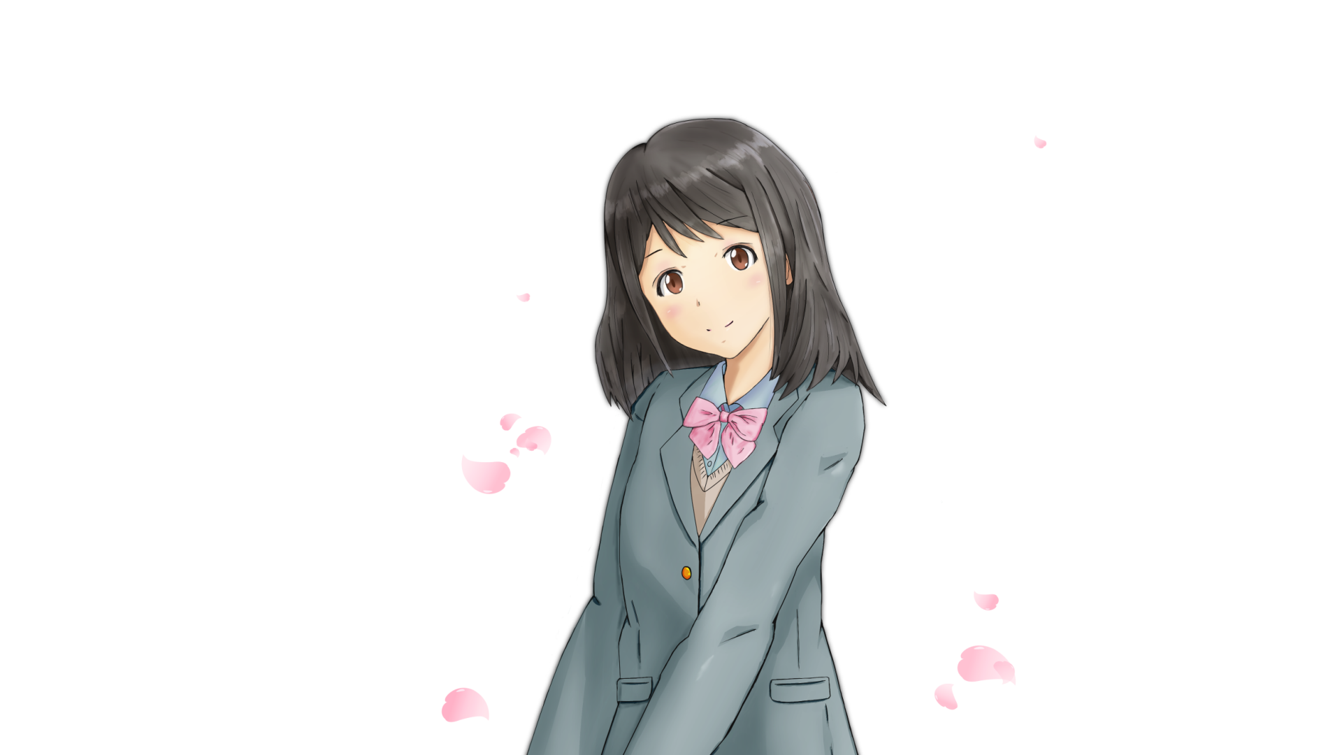 Anime Tsuki ga Kirei HD Wallpaper by ひなた