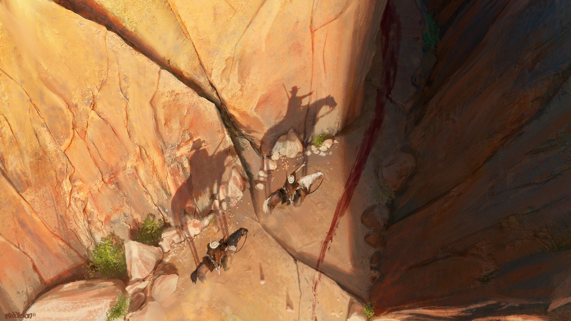 Download Horse Cowboy Fantasy Warrior Fantasy Warrior HD Wallpaper by Adam J. Middleton