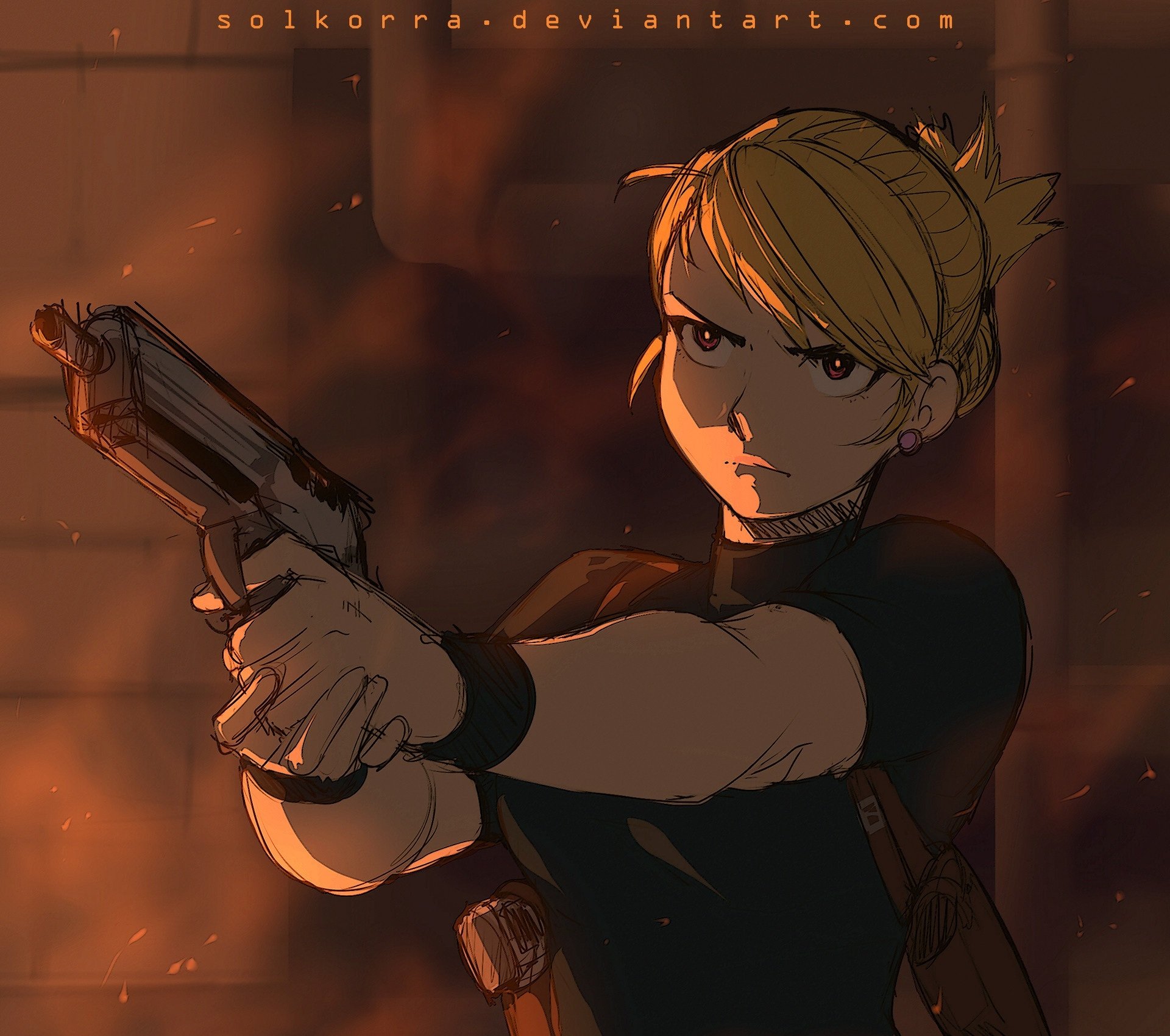 Download Riza Hawkeye Anime Fullmetal Alchemist HD Wallpaper by Sol Ferrari