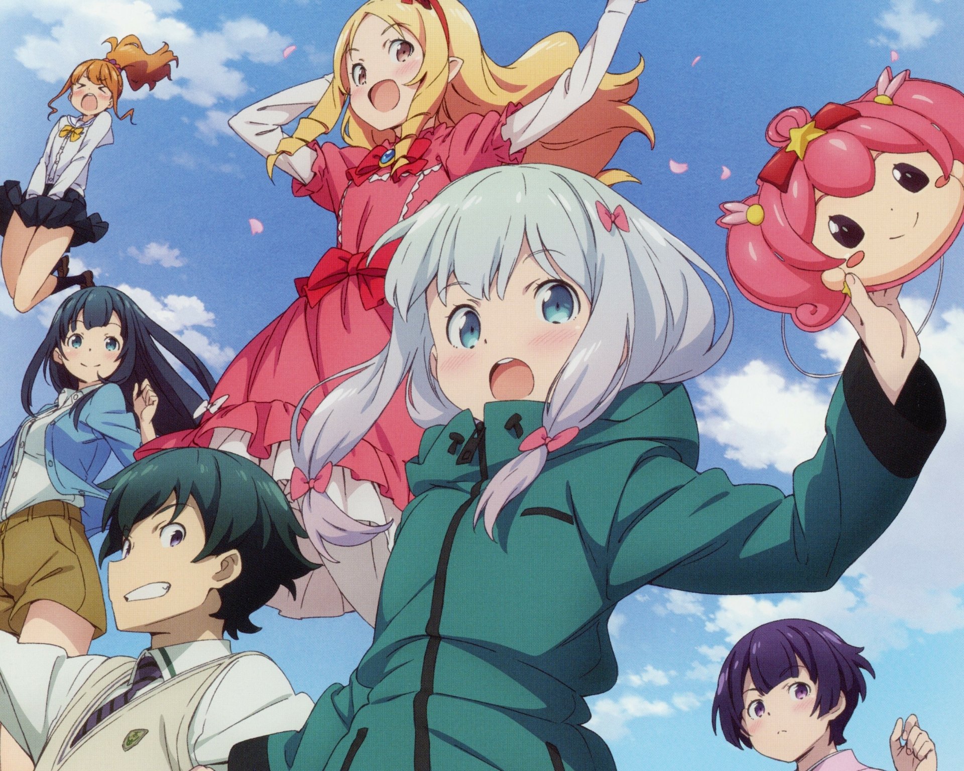 Download Megumi Jinno Tomoe Takasago Elf Yamada Senju Muramasa Masamune Izumi Sagiri Izumi Anime EroManga-Sensei HD Wallpaper