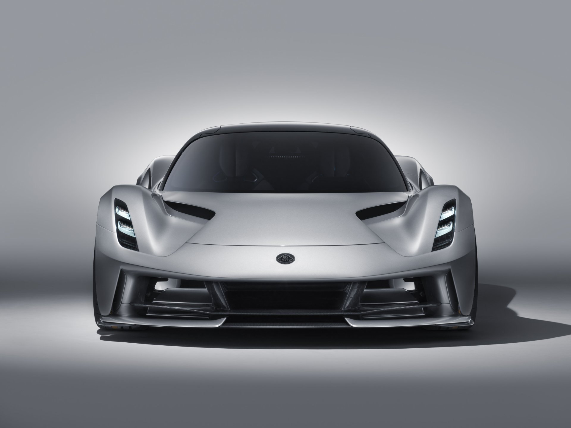 Download Supercar Silver Car Car Lotus (Car) Vehicle Lotus Evija 8k Ultra HD Wallpaper