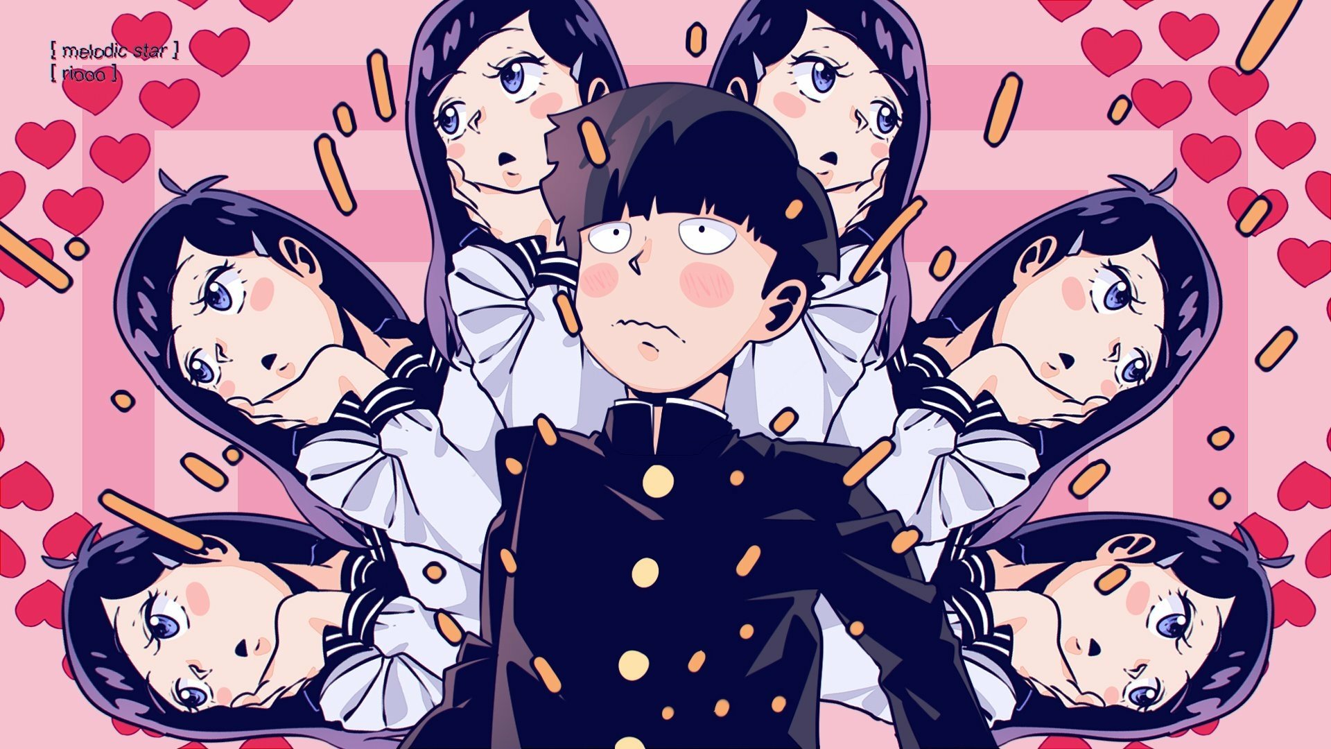 Download Tsubomi Takane Shigeo Kageyama Anime Mob Psycho 100 HD Wallpaper by riooo