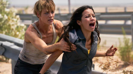 Grace (Terminator) Natalia Reyes Mackenzie Davis movie Terminator: Dark Fate HD Desktop Wallpaper | Background Image