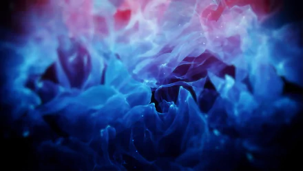 HD desktop wallpaper featuring an abstract design with vibrant blue and subtle red hues, creating a mesmerizing background.