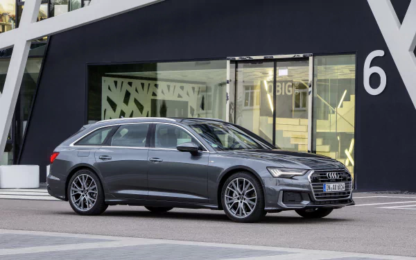 silver car car Audi vehicle Audi A6 Avant HD Desktop Wallpaper | Background Image