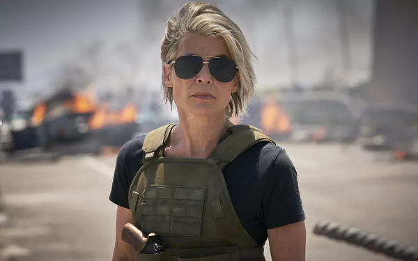 Sarah Connor Linda Hamilton movie Terminator: Dark Fate HD Desktop Wallpaper | Background Image
