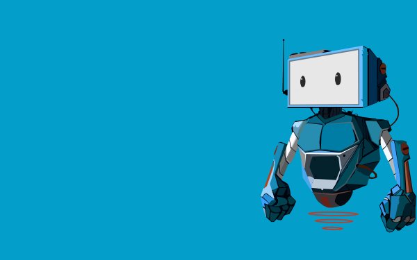 Artistic Alpha Coders Robot Blue HD Wallpaper | Background Image