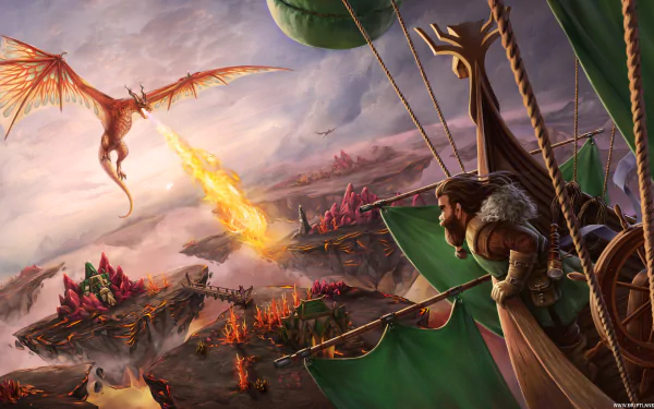 dragon video game Driftland: The Magic Revival HD Desktop Wallpaper | Background Image