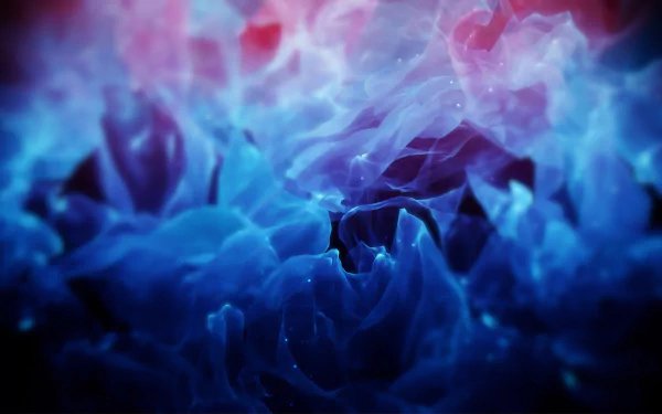 HD desktop wallpaper featuring an abstract design with vibrant blue and subtle red hues, creating a mesmerizing background.