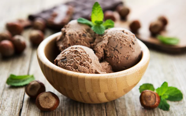 hazelnut food ice cream HD Desktop Wallpaper | Background Image