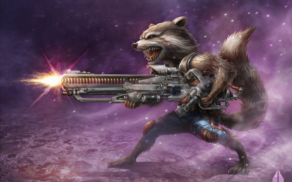 Rocket raccoon обои