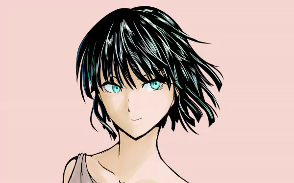 Download Black Hair Green Eyes Green Hair Fubuki (One-Punch Man ...