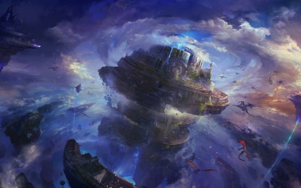 Fantasy Sky Dragon HD Wallpaper | Background Image