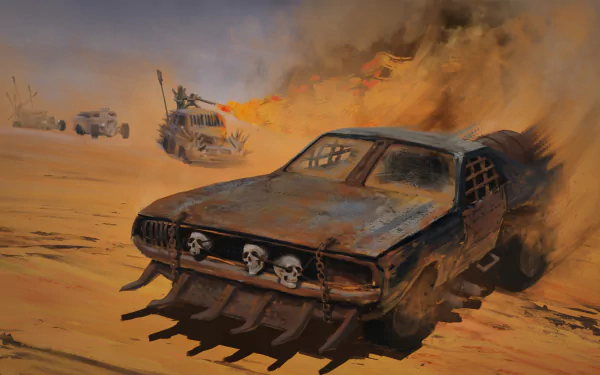 flamethrower vehicle car post apocalyptic movie Mad Max HD Desktop Wallpaper | Background Image