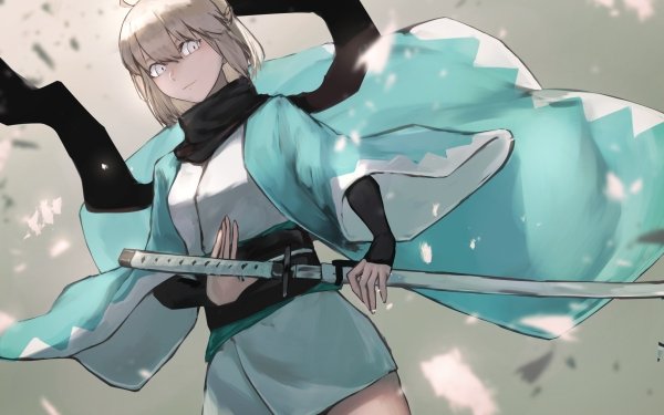 Anime Fate/Grand Order Fate Series Okita Souji Sakura Saber HD Wallpaper | Background Image