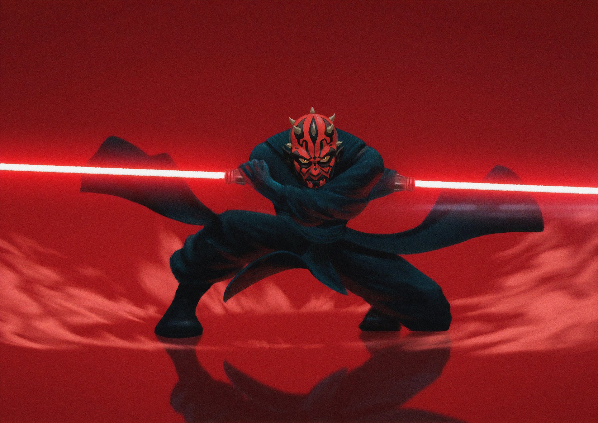 Download Lightsaber Darth Maul Sci Fi Star Wars 4k Ultra HD Wallpaper by Arjun Somasekharan