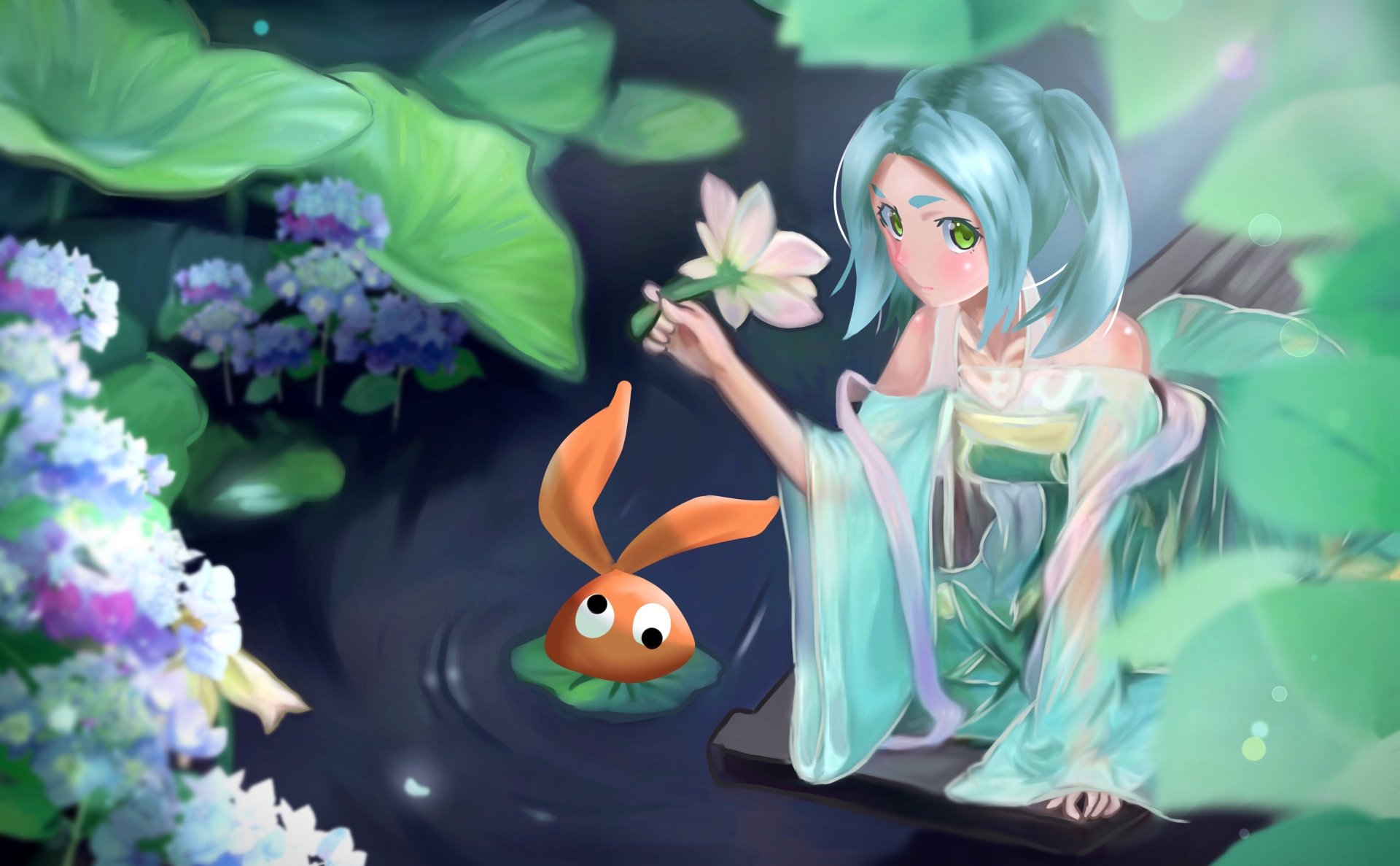 Download Yotsugi Ononoki Anime Monogatari (Series) 4k Ultra HD Wallpaper by 宇田