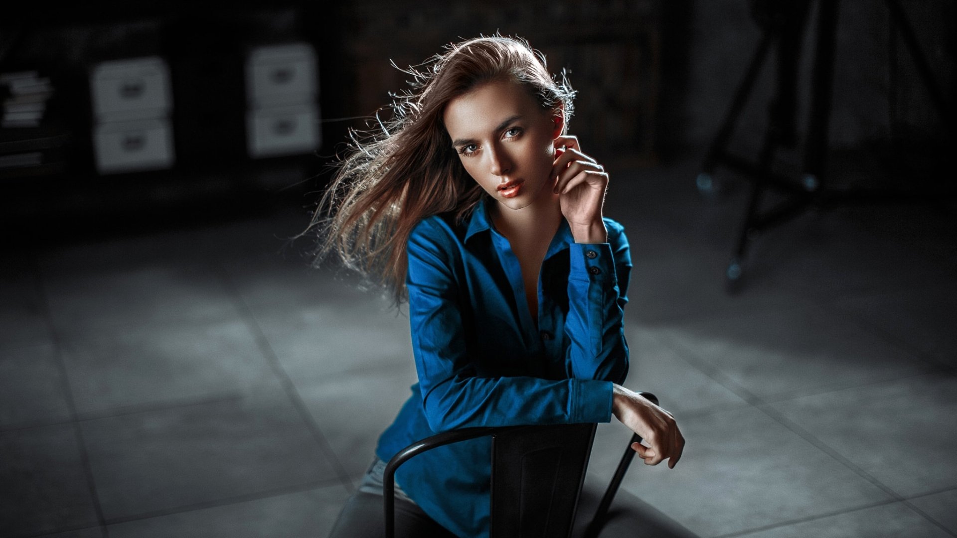 Download Brunette Woman Model HD Wallpaper by Andrey Metelkov