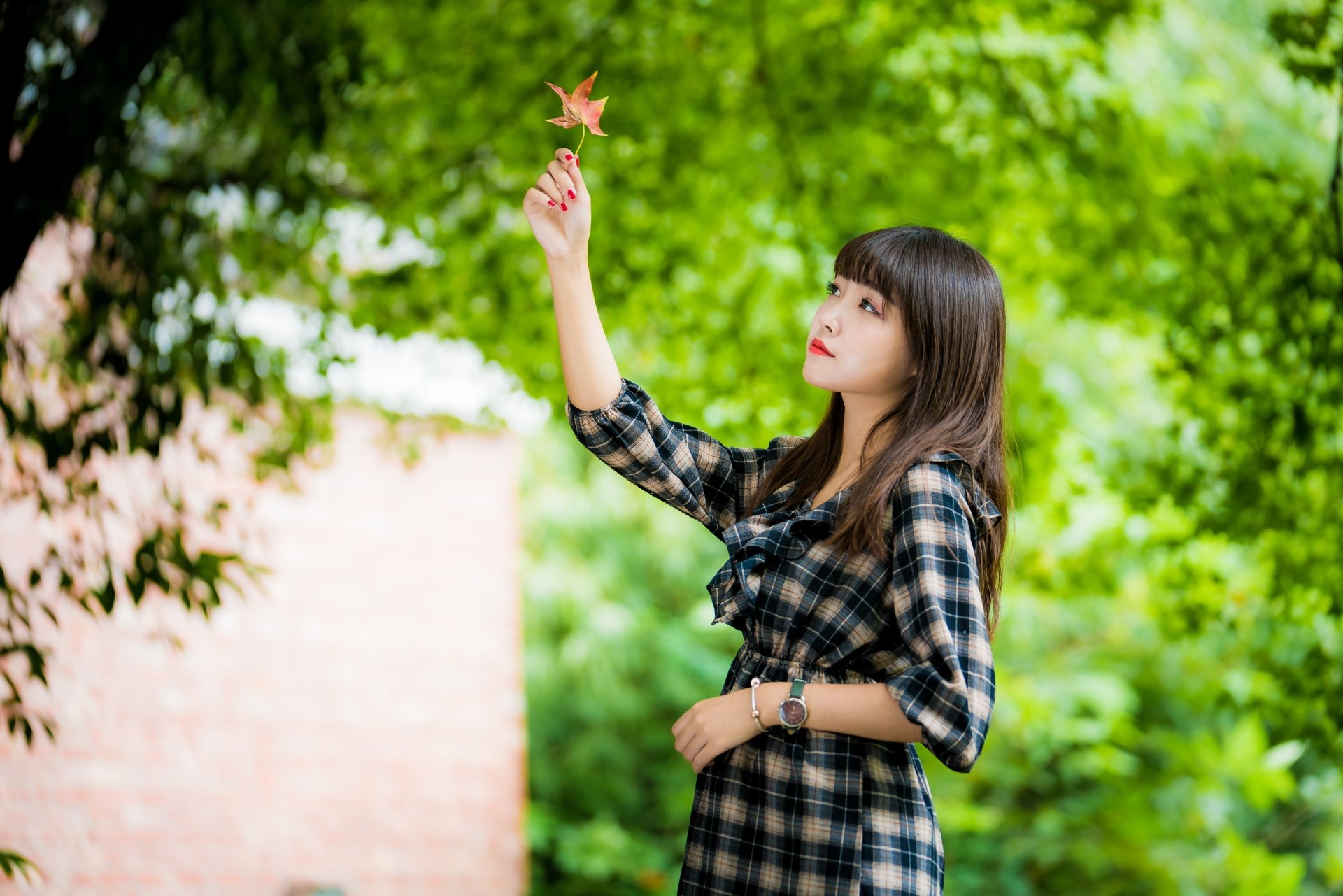 Download Brunette Depth Of Field Model Woman Asian 4k Ultra HD Wallpaper