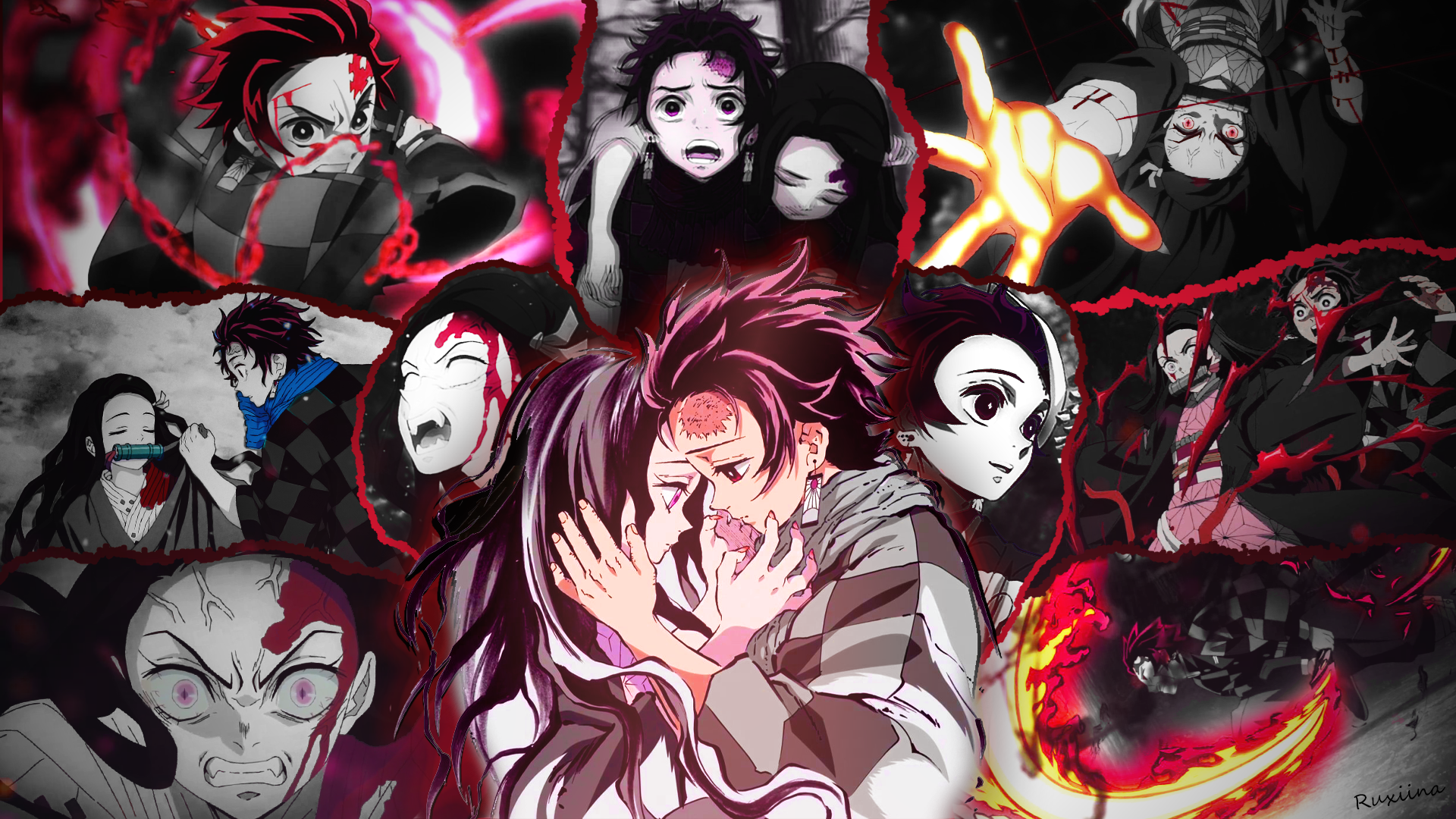 Download Tanjiro Kamado Nezuko Kamado Anime Demon Slayer Kimetsu No