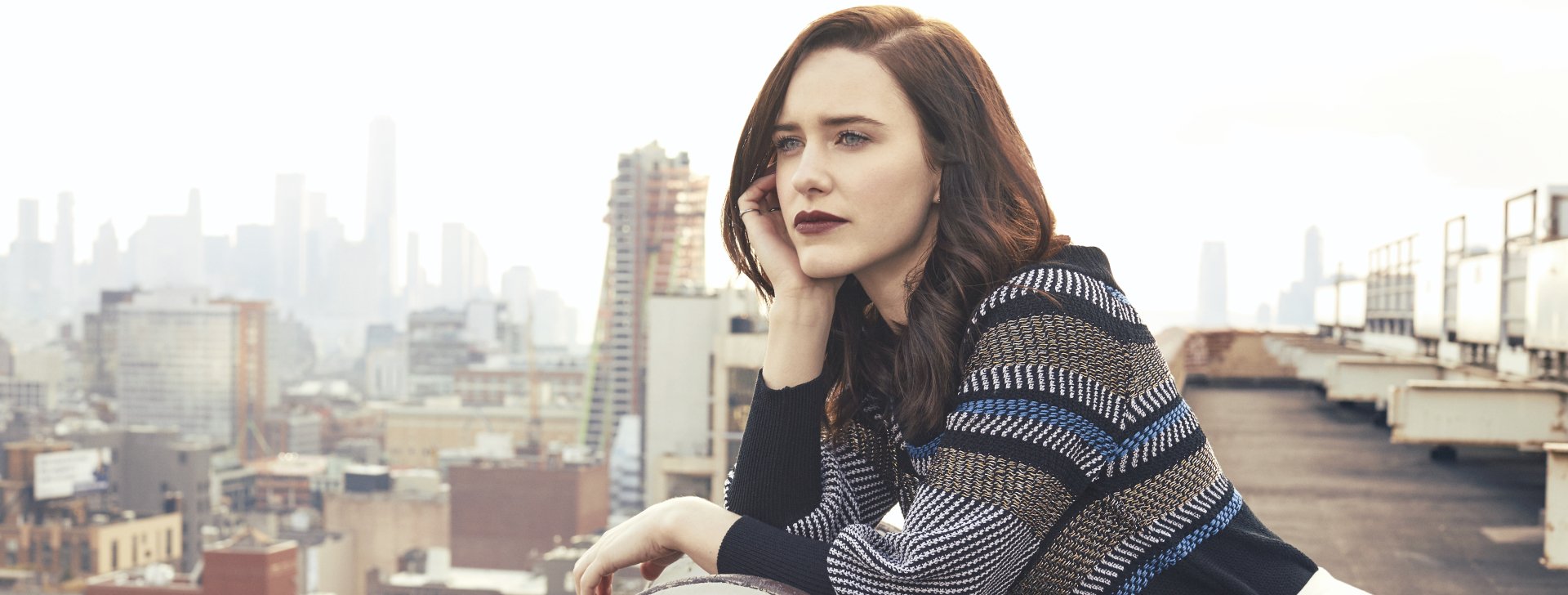 Download Lipstick Brunette Actress American Celebrity Rachel Brosnahan 4k Ultra HD Wallpaper by Lara Jade