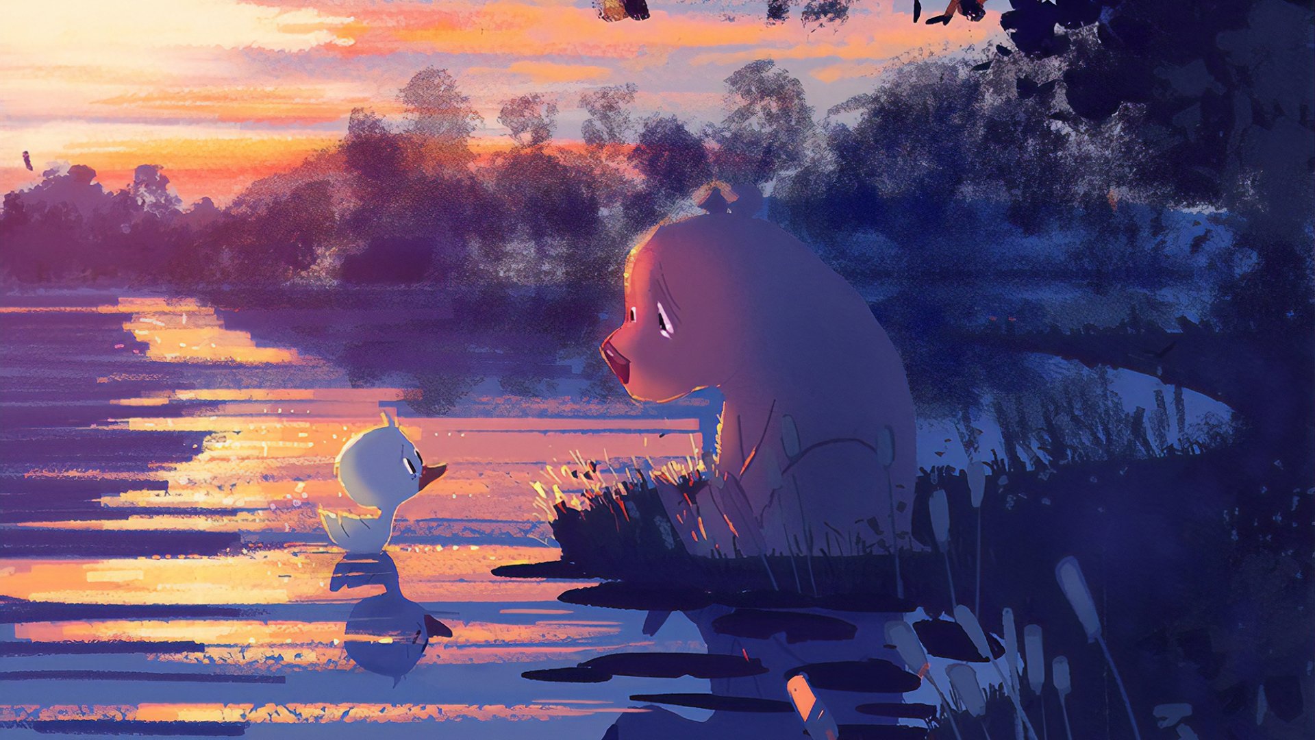 Download Duck Animal Bear HD Wallpaper by PascalCampion