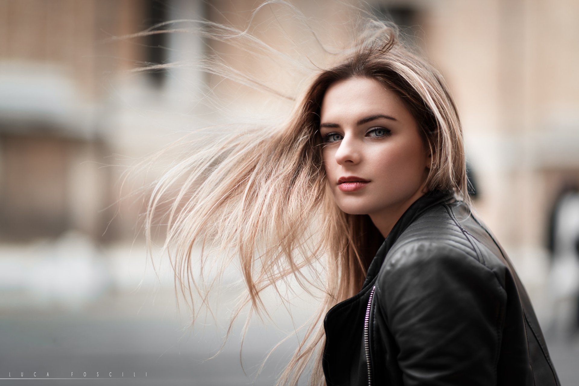 Download Blonde Depth Of Field Woman Model Hd Wallpaper By Luca Foscili