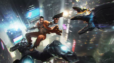 weapon warrior Sci Fi cyborg HD Desktop Wallpaper | Background Image