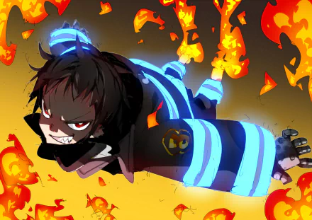 Shinra Kusakabe Anime Fire Force HD Desktop Wallpaper | Background Image