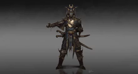 mask fantasy warrior fantasy warrior HD Desktop Wallpaper | Background Image