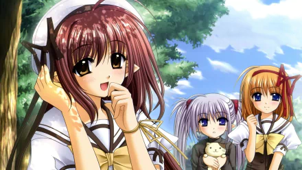 Primula (Shuffle!) Lisianthus (Shuffle!) Kaede Fuyou Anime Shuffle! HD Desktop Wallpaper | Background Image