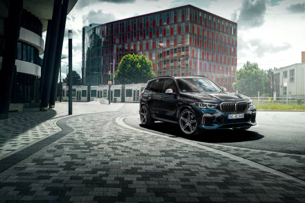 SUV black car car BMW vehicle BMW X5 HD Desktop Wallpaper | Background Image