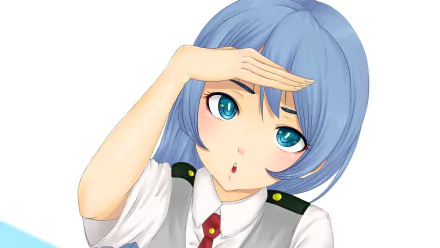 aqua eyes blue hair Nejire Hado Anime My Hero Academia HD Desktop Wallpaper | Background Image