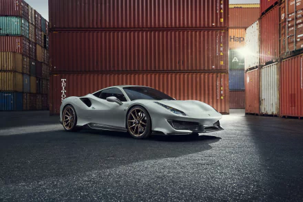 supercar silver car car Ferrari vehicle Ferrari 488 Pista HD Desktop Wallpaper | Background Image