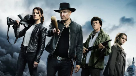 Woody Harrelson Jesse Eisenberg Emma Stone Abigail Breslin movie Zombieland: Double Tap HD Desktop Wallpaper | Background Image
