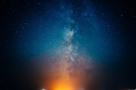 Stunning 4K Ultra HD PC wallpaper showcasing a vibrant Milky Way galaxy filled with stars and cosmic space, embodying a sci-fi celestial scene.