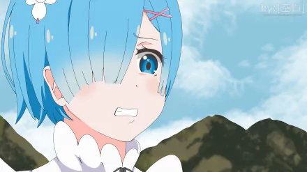 Rem (Re:ZERO) Anime Re:Zero - Starting Life in Another World HD Desktop Wallpaper | Background Image